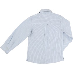 CARREMENT BEAU - Chemise à carreaux marine et écru