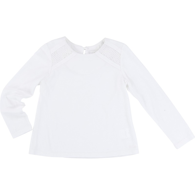 CHLOÉ - T-shirt manches longues blanc