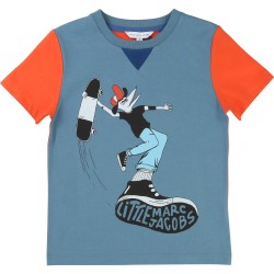 LITTLE MARC JACOBS - T-shirt bleu