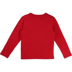 KARL LAGERFELD - T-shirt manches longues rouge