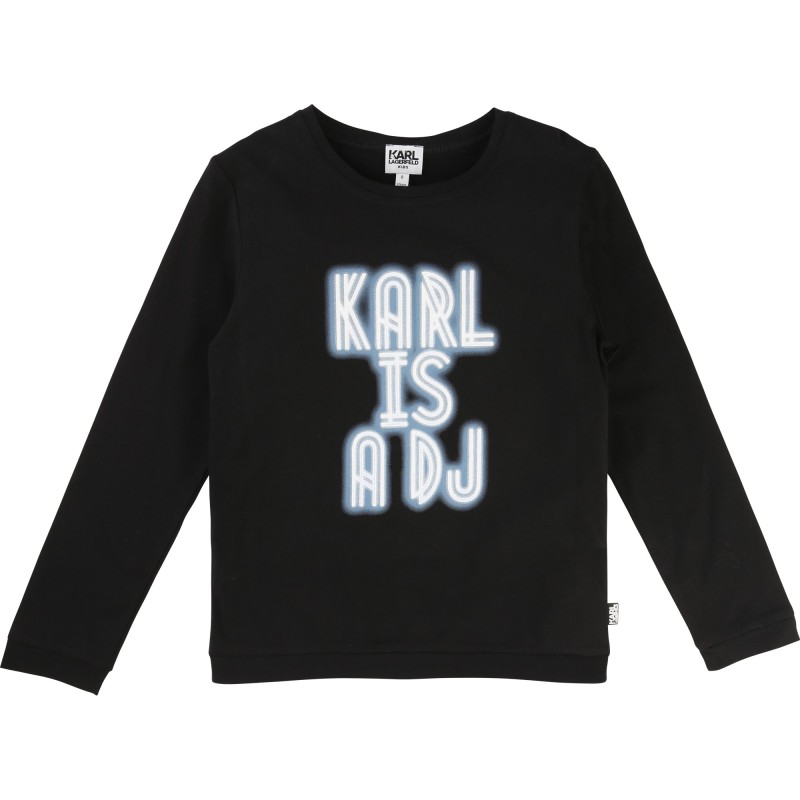 KARL LAGERFELD - T-shirt manches longues noir