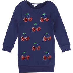 LITTLE MARC JACOBS - Robe manches longues bleue