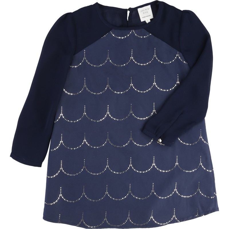 CARREMENT BEAU - Robe manches longues bleue