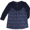 CARREMENT BEAU - Robe manches longues bleue